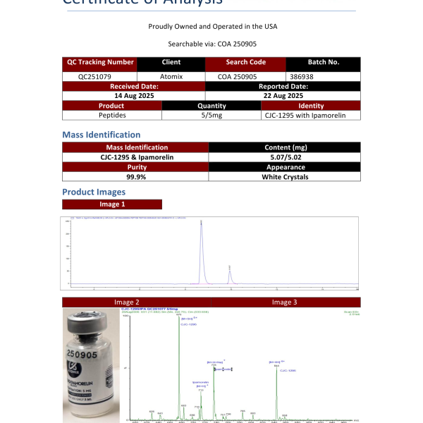 CJC 1295Ipamorelin Blend COA